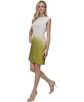 Dkny Women's Sleeveless Ombre-Effect Sheath Dress