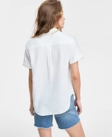 Levi's Women's Darlene Short-Sleeve Utility Shirt