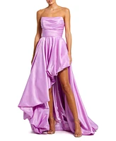 Women's Strapless Ruched Gown