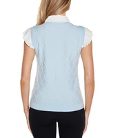 Belldini Women's Two-Fer Pullover Sweater