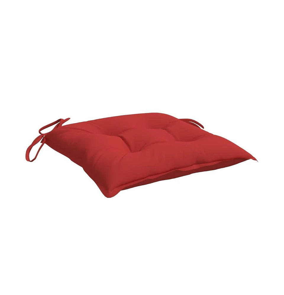 Chair Cushions 6 pcs Red 15.7"x15.7"x2.8" Oxford Fabric