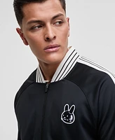 Mode of One Men's Relaxed-Fit Contrast Paneled Full-Zip Tricot Track Jacket, Exclusively at Macy's