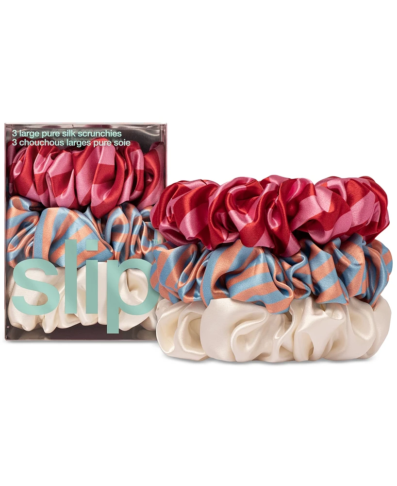 Slip 3-Pc. Pure Silk Large Scrunchies Set