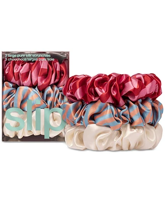 Slip 3-Pc. Pure Silk Large Scrunchies Set