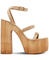 Steve Madden Lilia High Wooden Platform Dress Sandals
