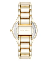 Nine West Women's Quartz and Gold-Tone Metal Alloy Watch