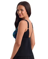 ShapeSolver Sport by Mimi Flamingo Women's Scoopneck Tankini Swim Top