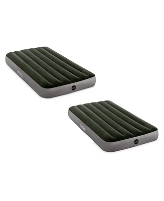 Intex 64763E Dura Beam Downy Air Mattress with Built In Pump, Queen (2 Pack