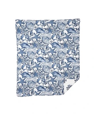 Blue Coast Shells 48" x 60" Throw Blanket