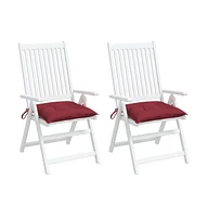 Pallet Cushions 2 pcs Wine Red 19.7"x19.7"x2.8" Oxford Fabric