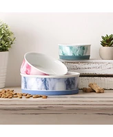 Bone Dry Marble Pet Bowl Set/2