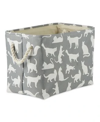Bone Dry Cats Meow Pet Storage Bin With Rope Handles