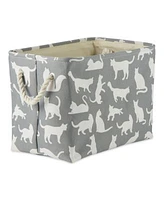 Bone Dry Cats Meow Pet Storage Bin With Rope Handles