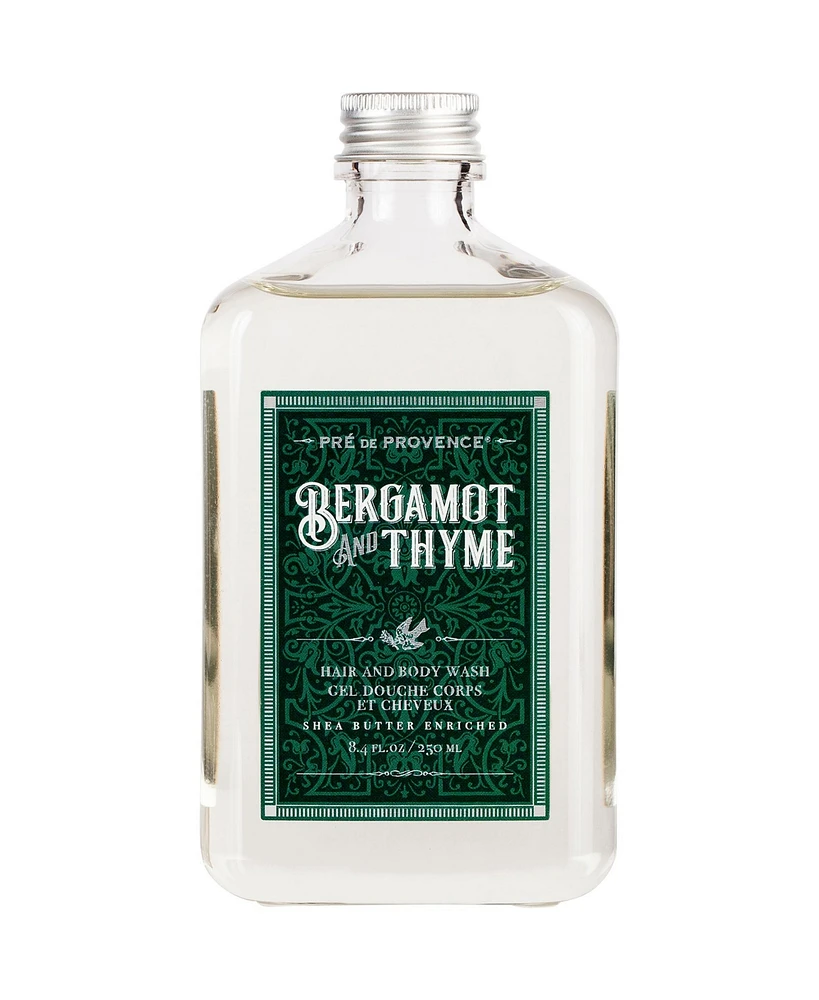 Pre de Provence Bergamot & Thyme Hair/Body Washt, 250 Ml