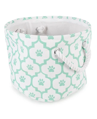 Bone Dry Collapsible Pet Storage Bin Lattice Paw Print