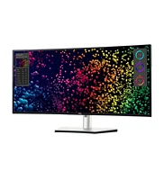 Dell UltraSharp U4025QW 40 Inch Curved Thunderbolt Silver Hub Monitor
