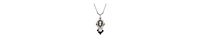 2028 Resin Cameo Glass Crystal Necklace