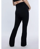 Motherhood Maternity Secret Fit Over the Belly Full Length Flare Leggings