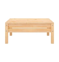 Patio Footstool Solid Wood Pine