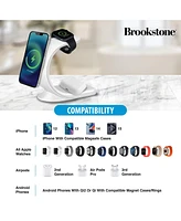 Brookstone 3-In-1 Wireless Magsafe Charging Moon for iPhone, Airpods, and Apple Watch