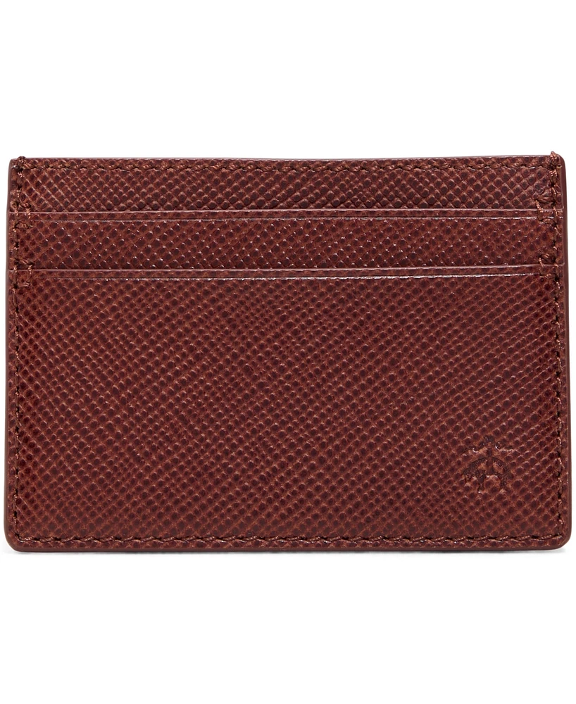 Brooks Brothers Men's Portland Leather Wallet with Change Purse