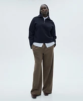 Mango Women's Oversized Zip-Neck Sweater