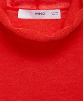 Mango Women's Semi-Transparent Turtleneck Sweater