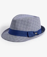 Dorfman Pacific Men's Tattersall Plaid Fedora Hat