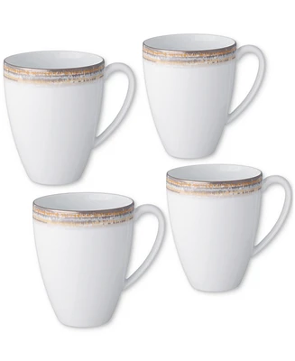 Noritake Raylan Porcelain Mugs, Set of 4