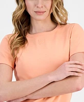 Hugo Women's Embroidered Logo Short-Sleeve T-Shirt