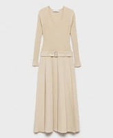 Mango Women's Combined Woven Dress