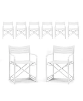 Aoodor Outdoor Patio 4-Pack 34" Director's Chairs