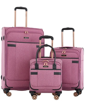 Hudson Expandable Rolling Softside Luggage Set, 3 Piece