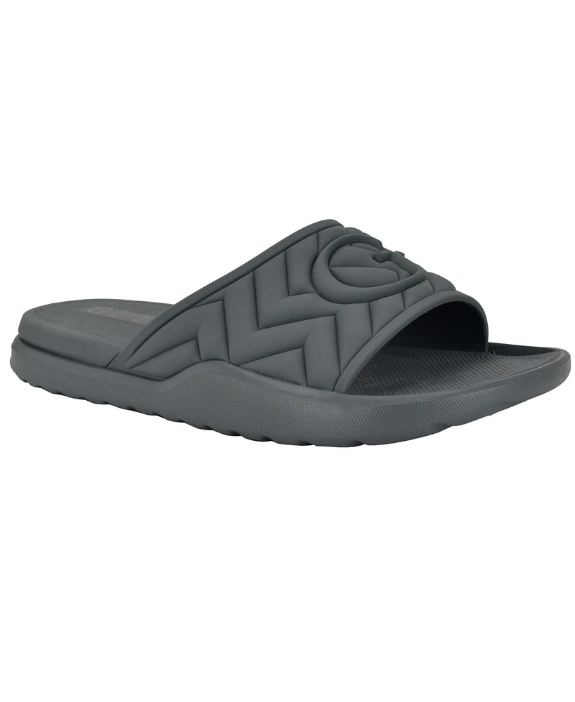 Guess Men's Moliano Branded Slip On Fashion Slides