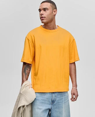 Mode of One Men's Short-Sleeve Relaxed-Fit Crinkle T-Shirt, Exclusively at Macy's