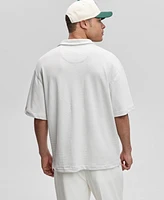 Mode of One Men's Textured Knit Polo Shirt, Exclusively at Macy's
