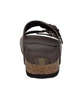 Guess Men's Unikin Slip On Double Strap Footbed Sandals