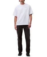 Calvin Klein Men's Relaxed Fit Short Sleeve Flower Applique Crewneck T-Shirt