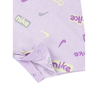 Nike Baby Printed Short Sleeve Coverall