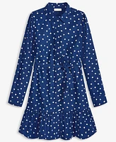 On 34th Women's Long Sleeve Printed Mini Shirt Dress, Exclusively at Macy's