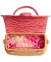 Brahmin Maisie Hanalei Wicker Satchel Bag