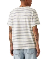 Levi's Men's Essential Relaxed Fit Short Sleeve Striped Crewneck T-Shirt
