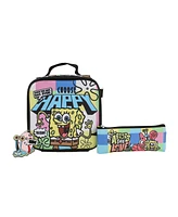 Spongebob Squarepants 5-Piece Clear Backpack & Lunchbox Set