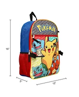 Pokemon Starter Characters 5-Piece Backpack Set
