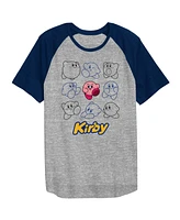 Kirby Characters 4pk Crew Neck Short Sleeve Youth Boy's Tees-Small