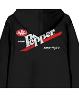 Dr. Pepper Men's Kanji Logo Black Zip-Up Hoodie-l