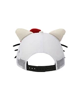 Hello Kitty Big Face Women's White Trucker Hat