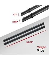 Yakima 50 Inch Steel CoreBar Aerodynamic Roof Rack Crossbars, Black, Set of 2