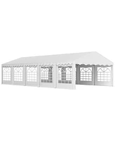 Outsunny 16.5' x 33' Party Tent Canopy with Removable Sidewalls,