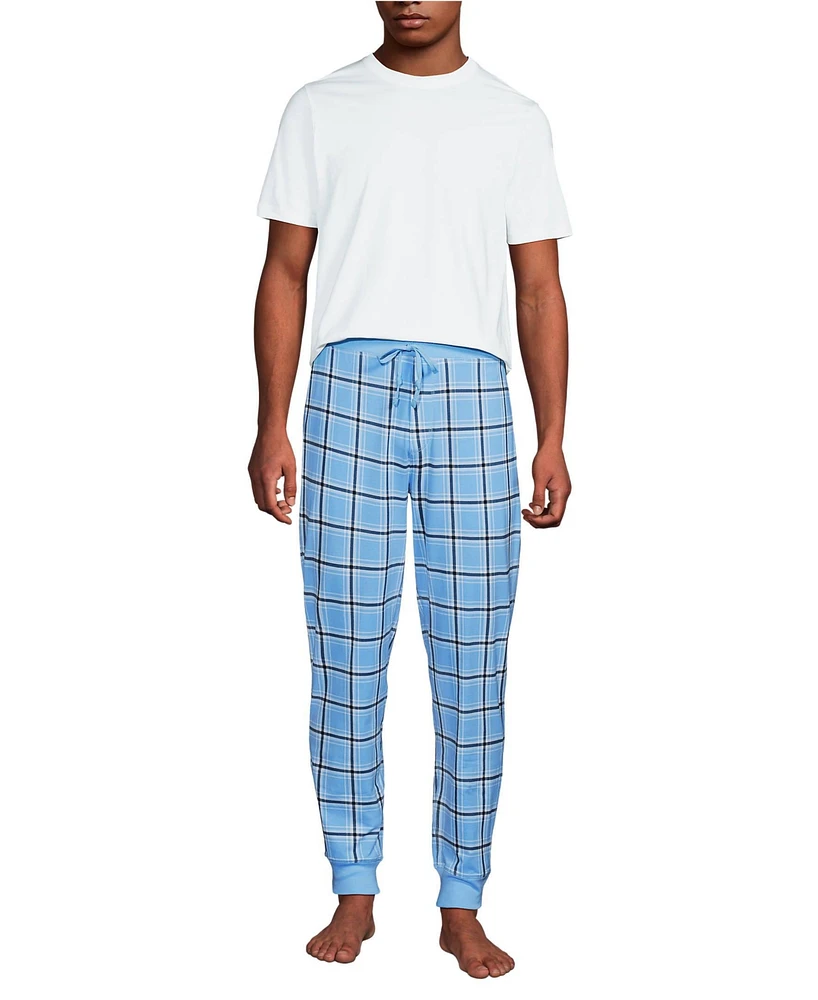 Lands' End Men's Knit Jersey Pajama Sleep Set